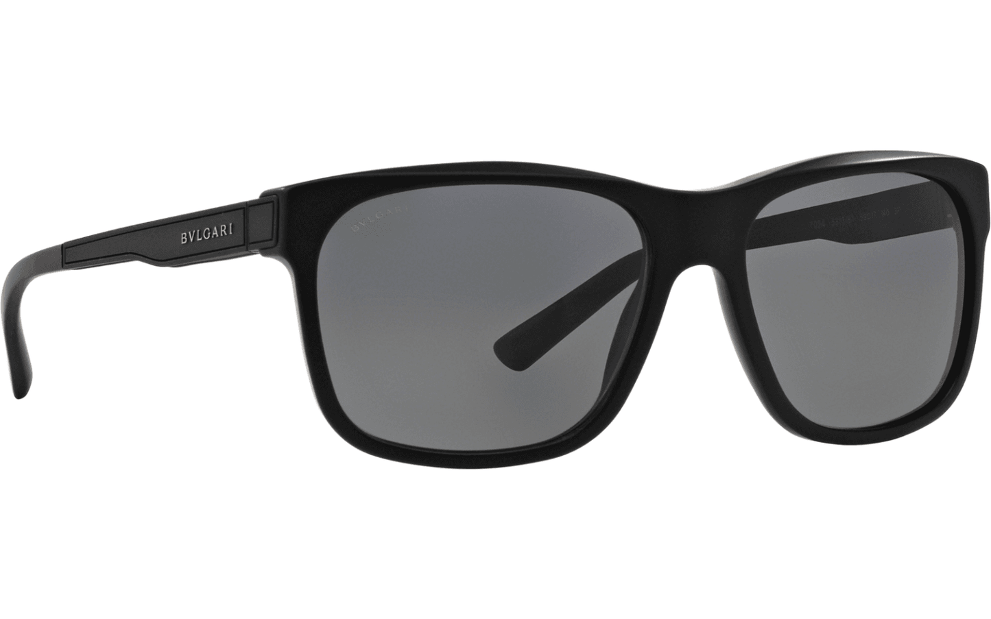 Bvlgari BV7024 5313-81 - Black Sand-Grey Polarized by Bvlgari for Men - 59-17-140 mm Sunglasses