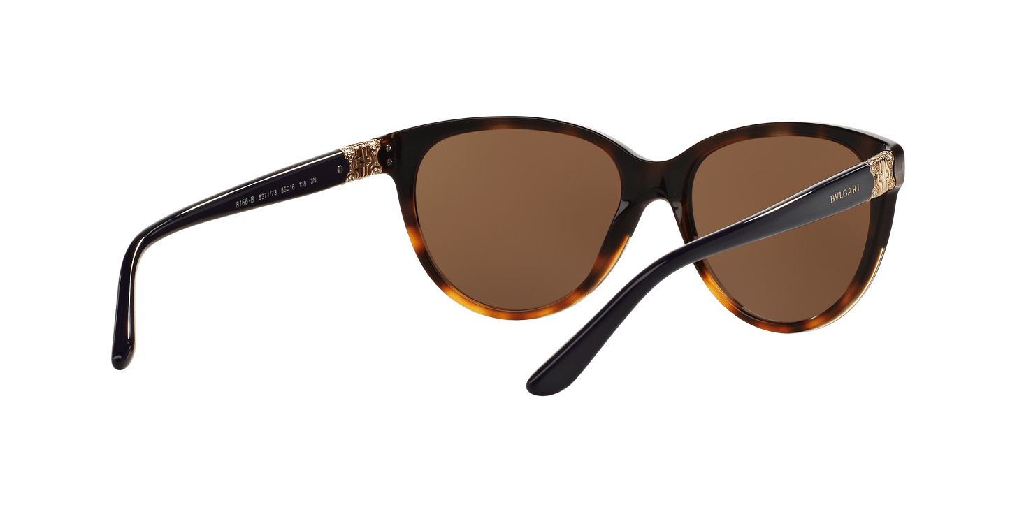 Bvlgari BV8166B 5371-73 - Blue Havana-Brown by Bvlgari for Women - 56-16-135 mm Sunglasses