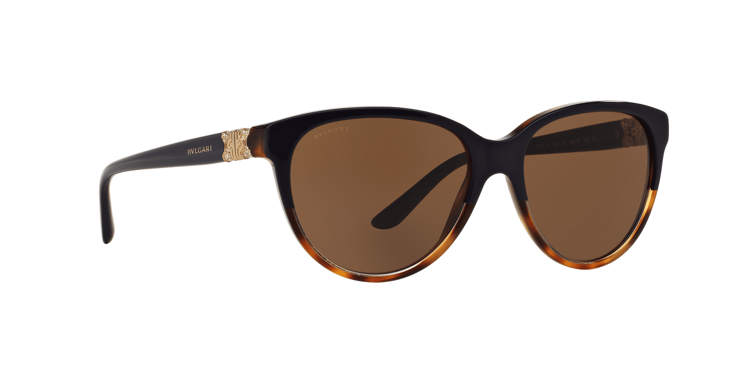 Bvlgari BV8166B 5371-73 - Blue Havana-Brown by Bvlgari for Women - 56-16-135 mm Sunglasses