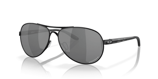 Oakley Feedback OO4079-24 - Metallic Black-Chrome Iridium Polarized by Oakley for Women - 59-13-135 mm Sunglasses