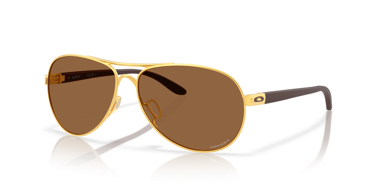 Oakley Feedback OO4079-08 - Polished Gold-Bronze Polarized by Oakley for Women - 59-13-135 mm Sunglasses