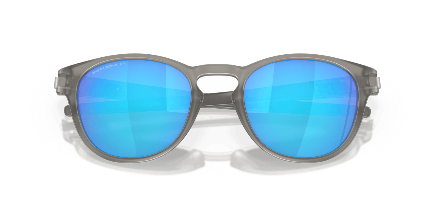 Oakley Latch OO9265-08 - Matte Gray Ink-Sapphire Iridium Polarized by Oakley for Men - 53-21-139 mm Sunglasses