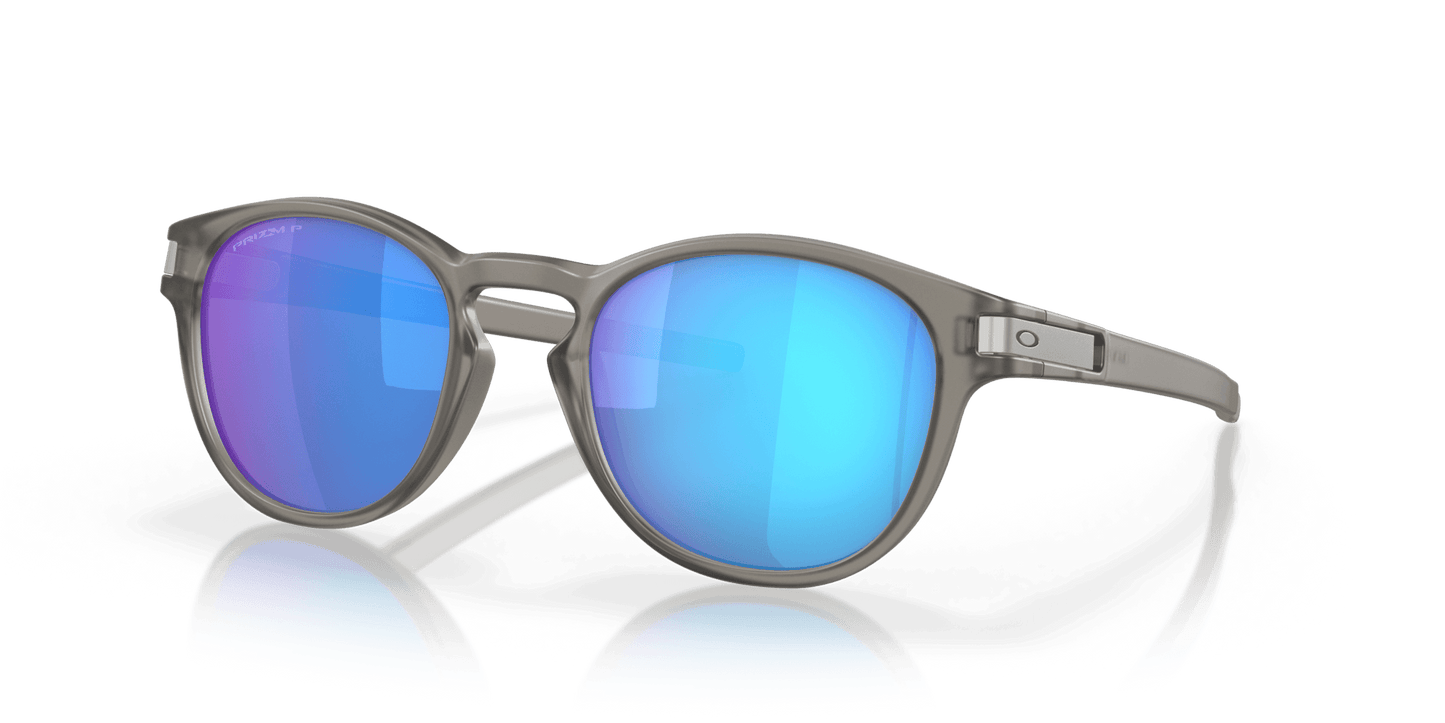 Oakley Latch OO9265-08 - Matte Gray Ink-Sapphire Iridium Polarized by Oakley for Men - 53-21-139 mm Sunglasses