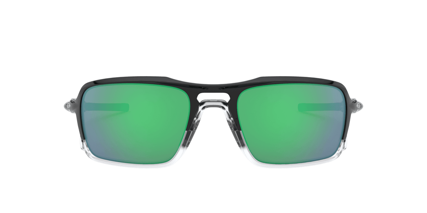 Oakley Triggerman OO9314-02 - Polished Black-Jade Iridium Polarized by Oakley for Unisex - 56-20-141 mm Sunglasses