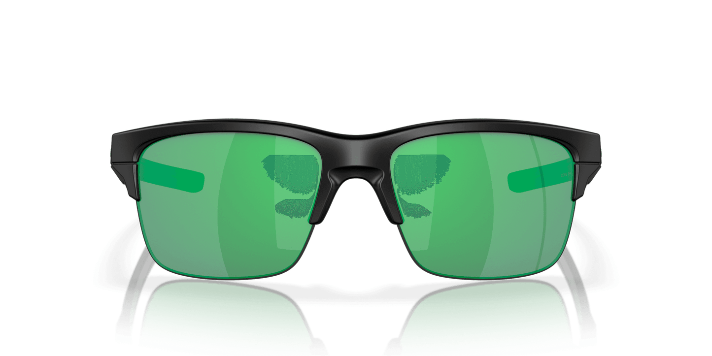 Oakley Thinlink OO9316-09 - Matte Black-Jade Iridium by Oakley for Unisex - 63-11-136 mm Sunglasses