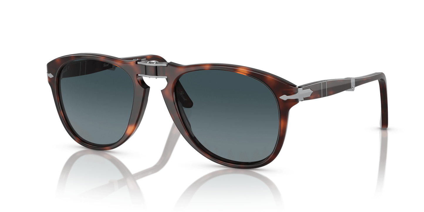 Persol PO714 24-S3 - Havana-Blue Faded Polarized by Persol for Men - 54-21-140 mm Sunglasses