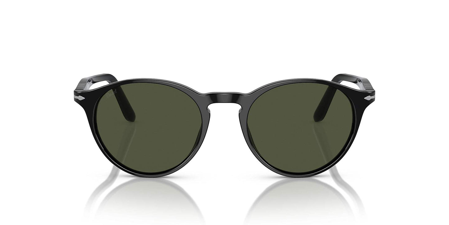 Persol PO3092SM 9014-31 - Black-Green by Persol for Unisex - 50-19-145 mm Sunglasses