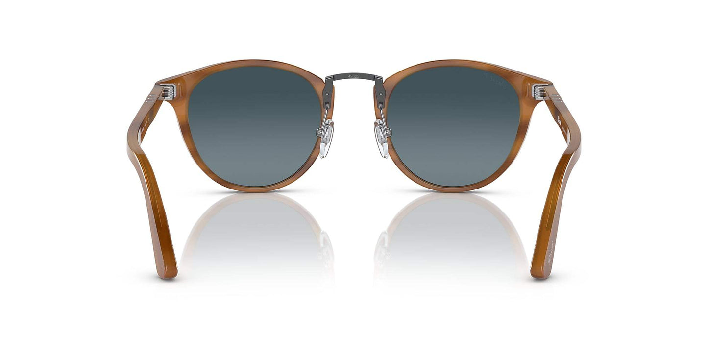 Persol PO3108S 1019-M3 - Striped Beige-Grey Gradient Polarized by Persol for Men - 47-22-145 mm Sunglasses