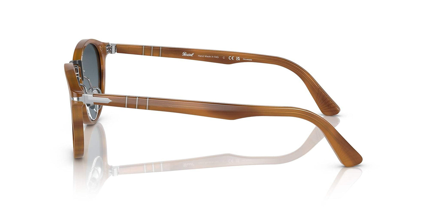 Persol PO3108S 1019-M3 - Striped Beige-Grey Gradient Polarized by Persol for Men - 47-22-145 mm Sunglasses