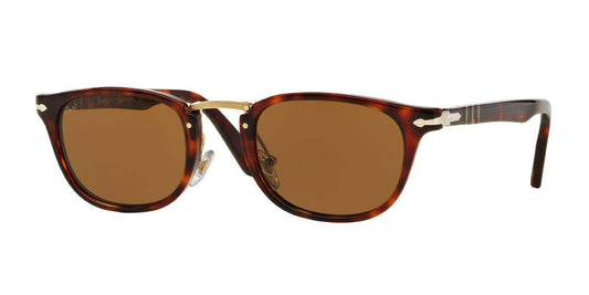 Persol PO3127S 24-57 - Havana-Brown Polarized by Persol for Men - 50-22-145 mm Sunglasses