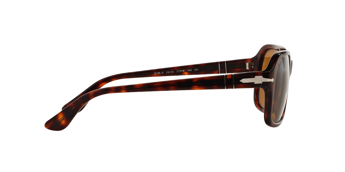 Persol PO3136S 24-33 - Havana-Brown by Persol for Unisex - 57-18-140 mm Sunglasses