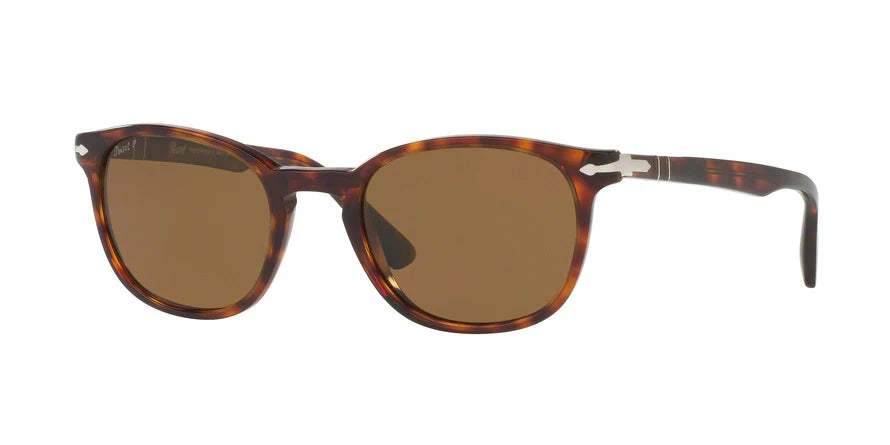 Persol PO3148S 9015-57 - Havana-Brown Polarized by Persol for Men - 53-20-145 mm Sunglasses