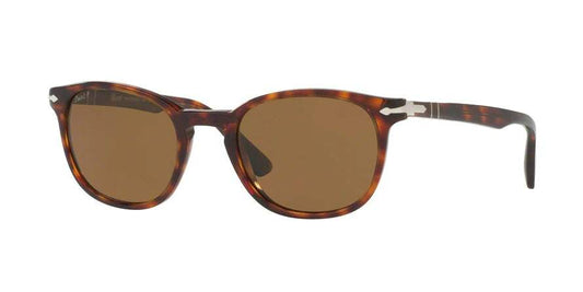 Persol PO3148S 9015-57 - Havana-Brown Polarized by Persol for Men - 53-20-145 mm Sunglasses