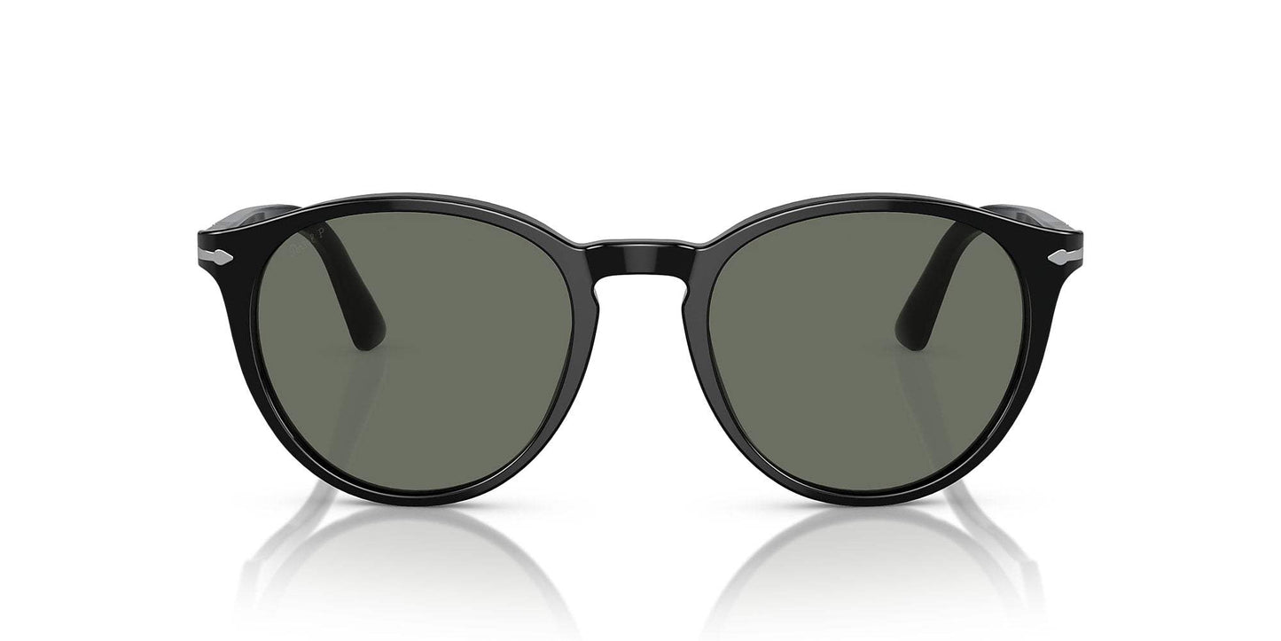 Persol PO3152S 9014-31 - Black-Grey Green by Persol for Men - 52-20-145 mm Sunglasses