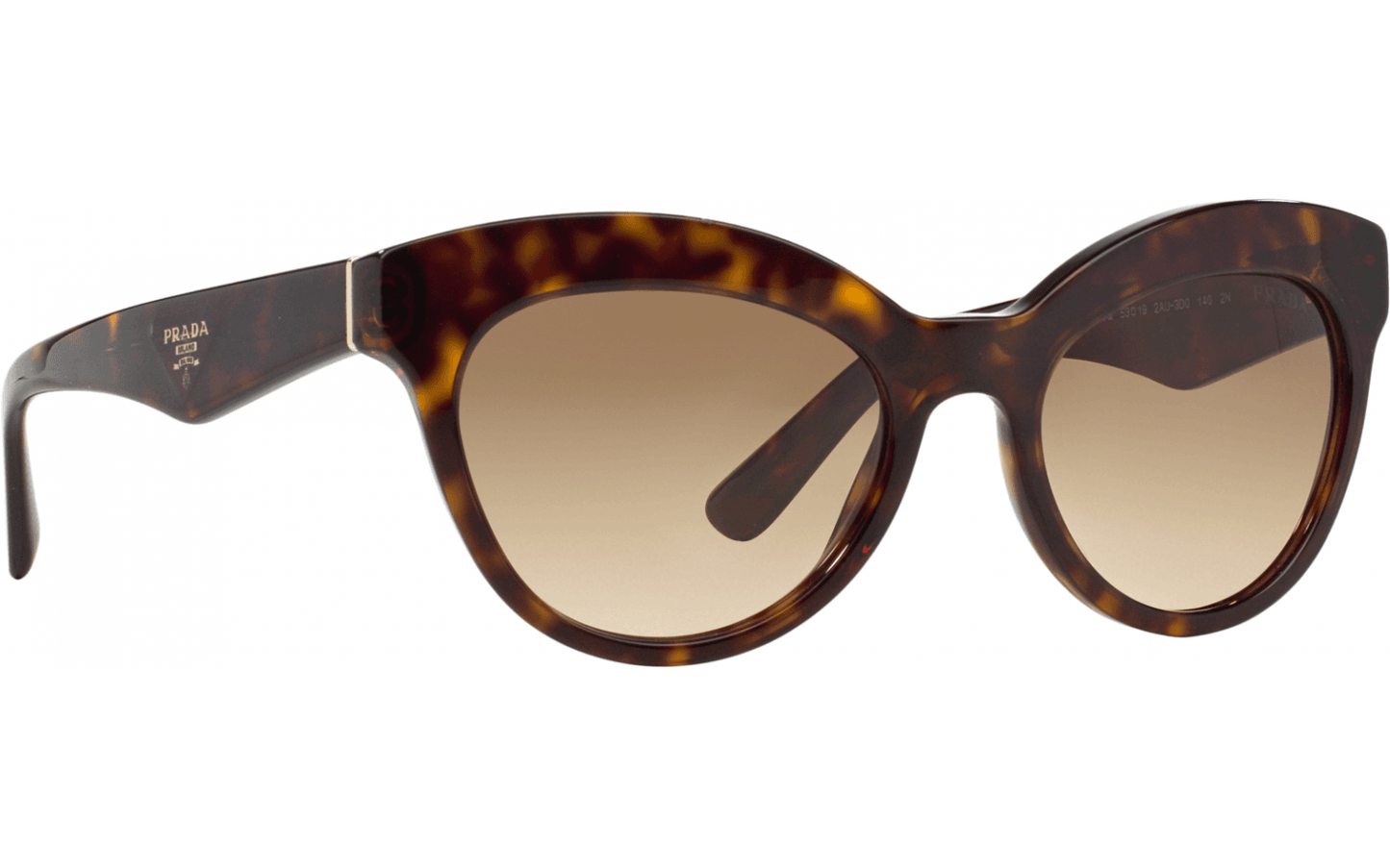 Prada SPR 23Q 2AU-3D0 - Havana-Light Brown Gradient Light Grey by Prada for Women - 53-19-140 mm Sunglasses