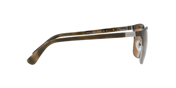 Prada SPR 61S U6C-5Y1 - Grey-Gunmental Brown Polarized by Prada for Men - 52-21-140 mm Sunglasses