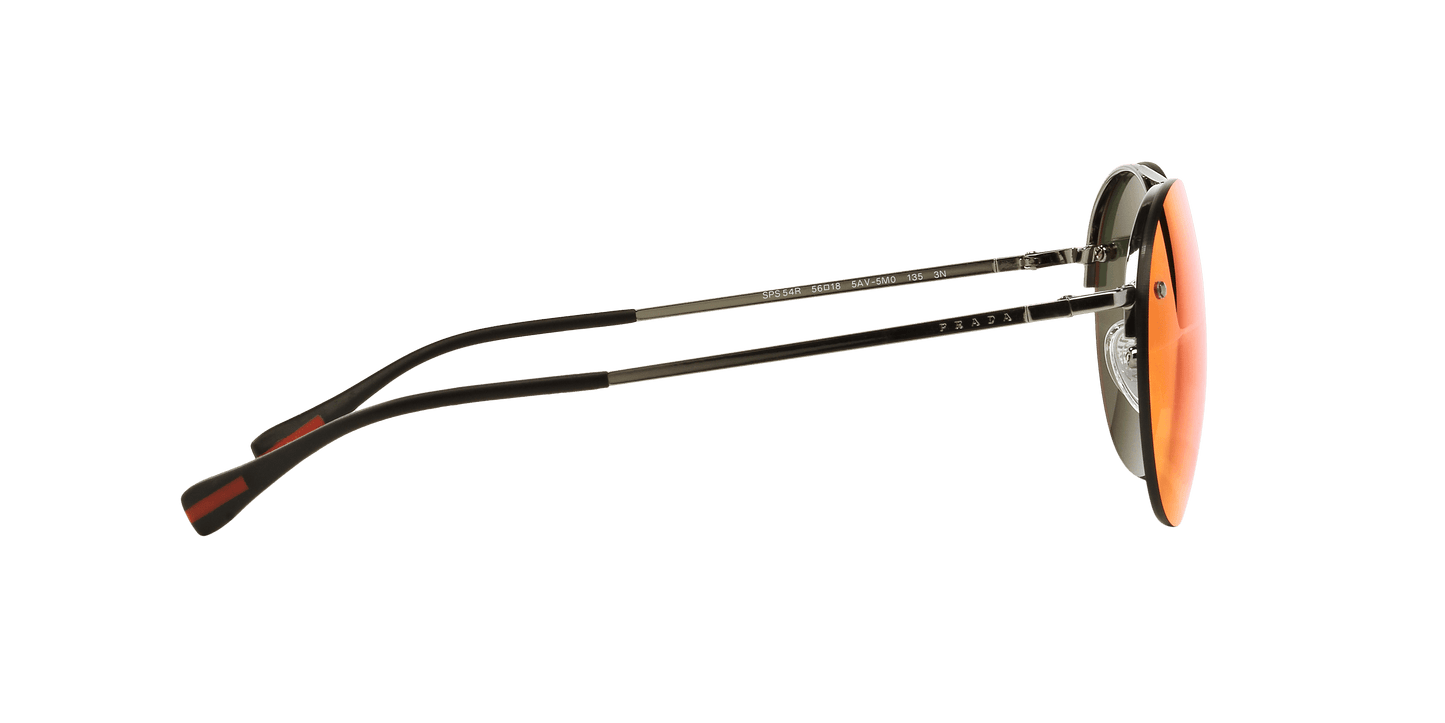 Prada SPS 54R 5AV-5M0 - Gunmetal-Brown Orange by Prada for Unisex - 56-18-135 mm Sunglasses