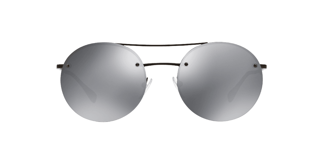 Prada SPS 54R 7AX-5L0 - Black-Light Grey Black by Prada for Unisex - 56-18-135 mm Sunglasses