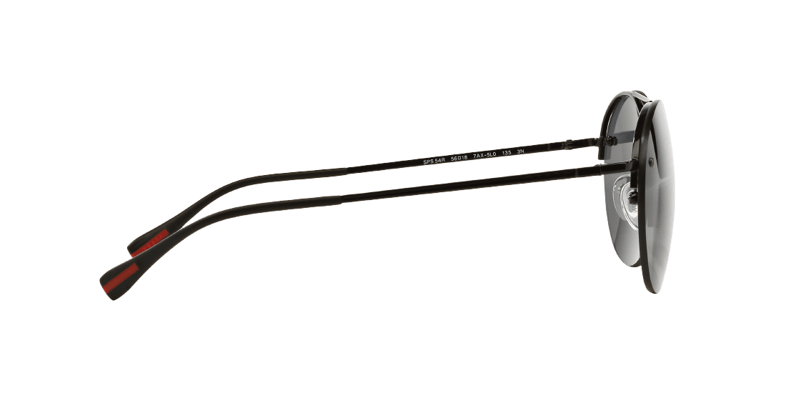 Prada SPS 54R 7AX-5L0 - Black-Light Grey Black by Prada for Unisex - 56-18-135 mm Sunglasses