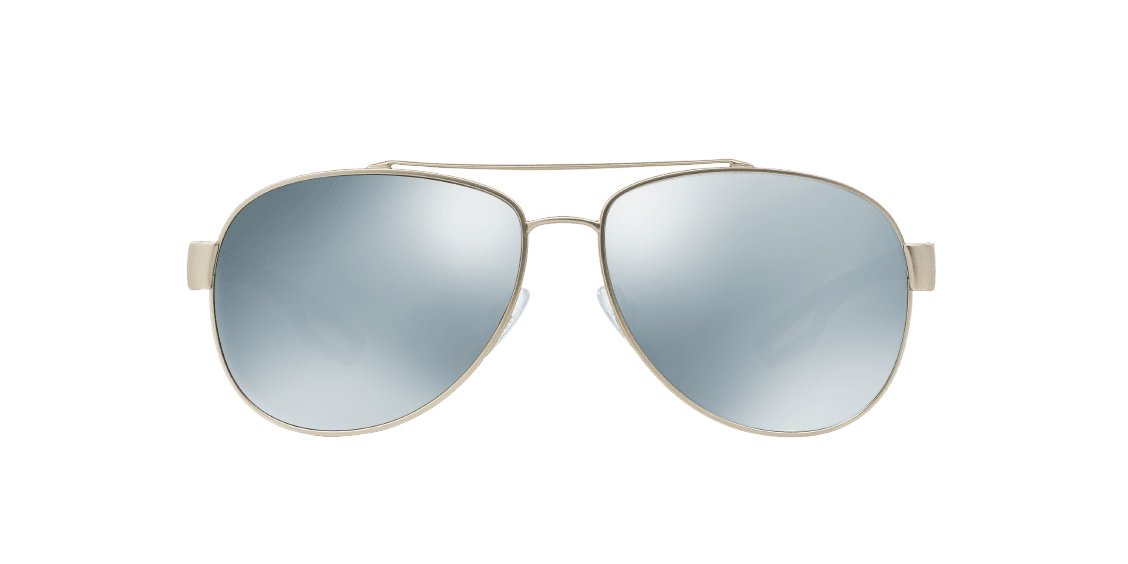 Prada SPS 55Q QFP-5K2 - Silver Rubber-Green Silver by Prada for Men - 59-14-140 mm Sunglasses