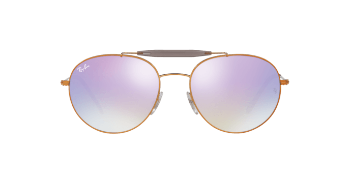 Ray Ban RB 3540 198-7X - Bronze Copper-Lilac Gradient Flash by Ray Ban for Unisex - 53-18-140 mm Sunglasses