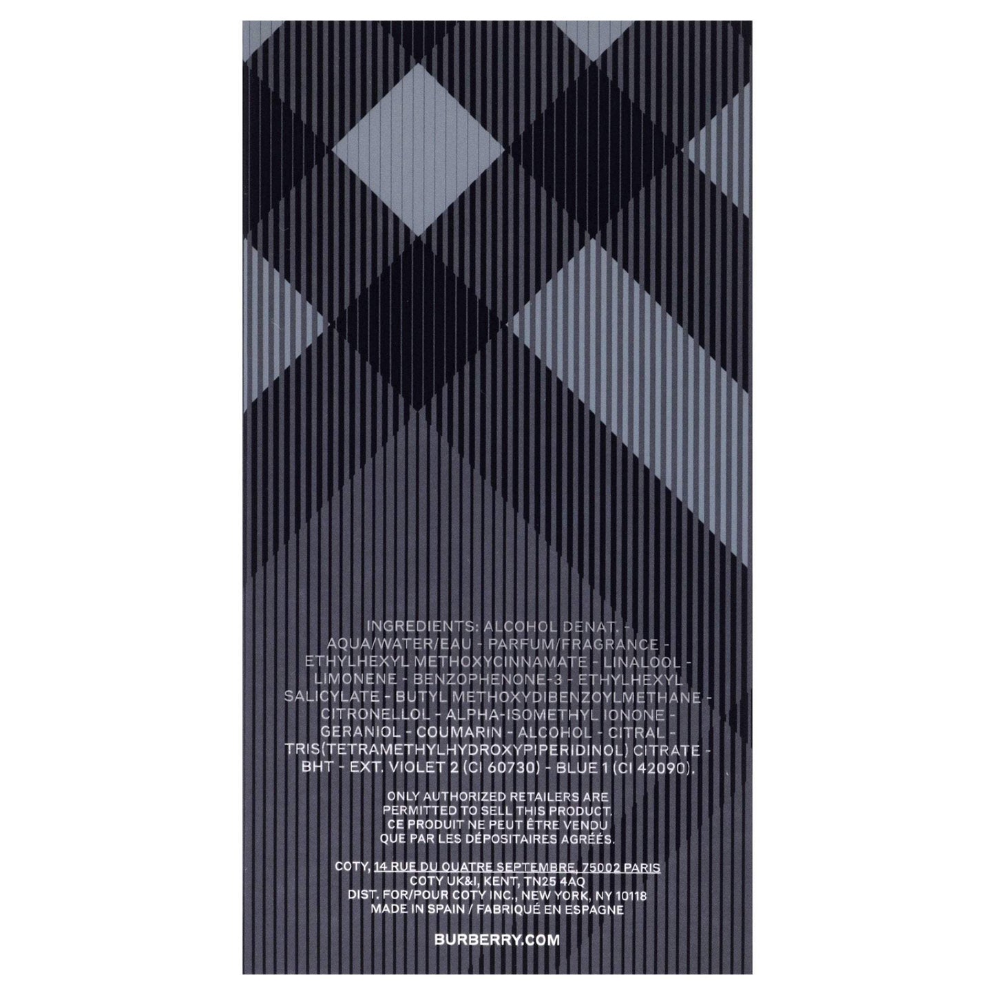 Burberry Brit by Burberry for Men - 1.6 oz EDT Spray