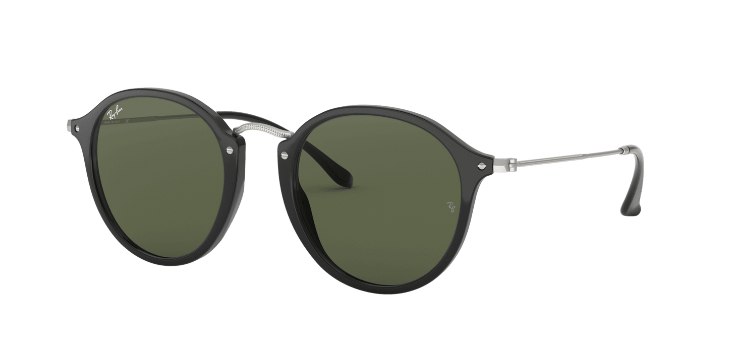 Ray Ban RB 2447 901 - Black Silver-Green Classic by Ray Ban for Unisex - 52-21-145 mm Sunglasses