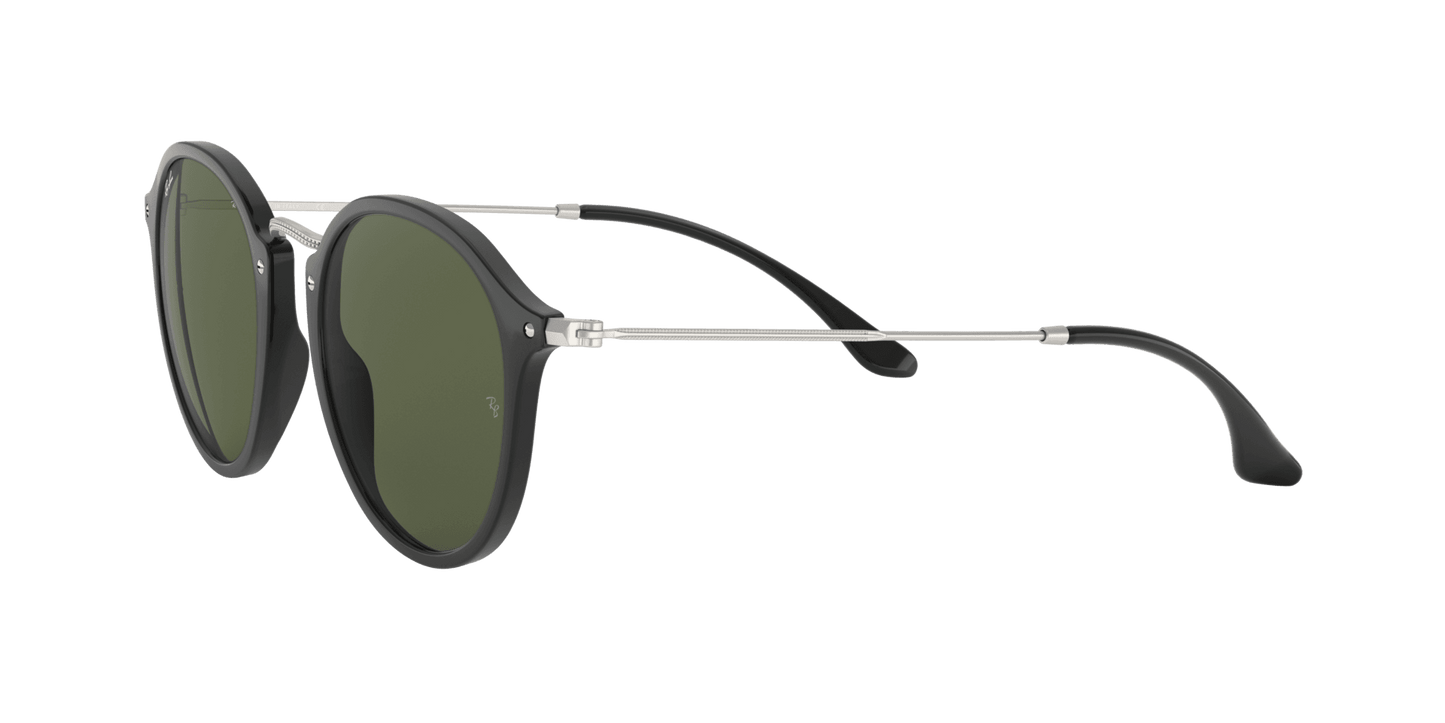 Ray Ban RB 2447 901 - Black Silver-Green Classic by Ray Ban for Unisex - 52-21-145 mm Sunglasses