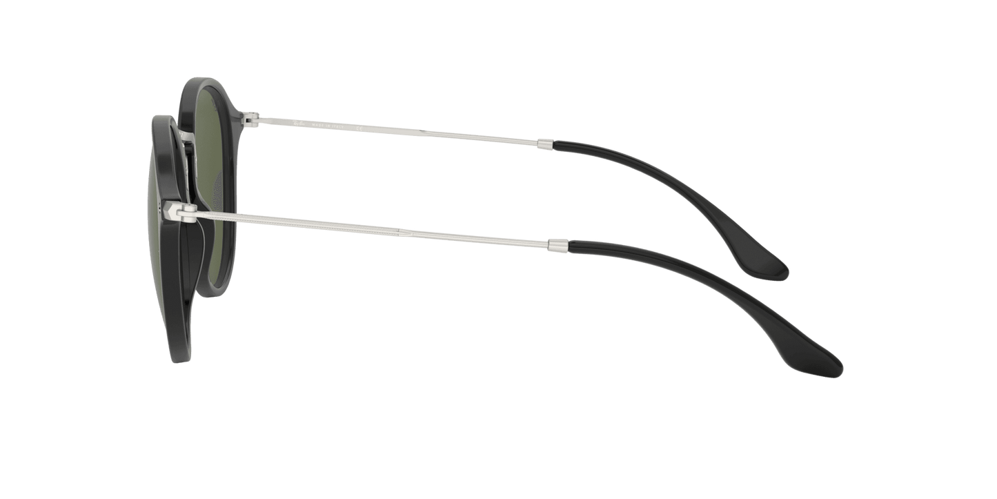 Ray Ban RB 2447 901 - Black Silver-Green Classic by Ray Ban for Unisex - 52-21-145 mm Sunglasses