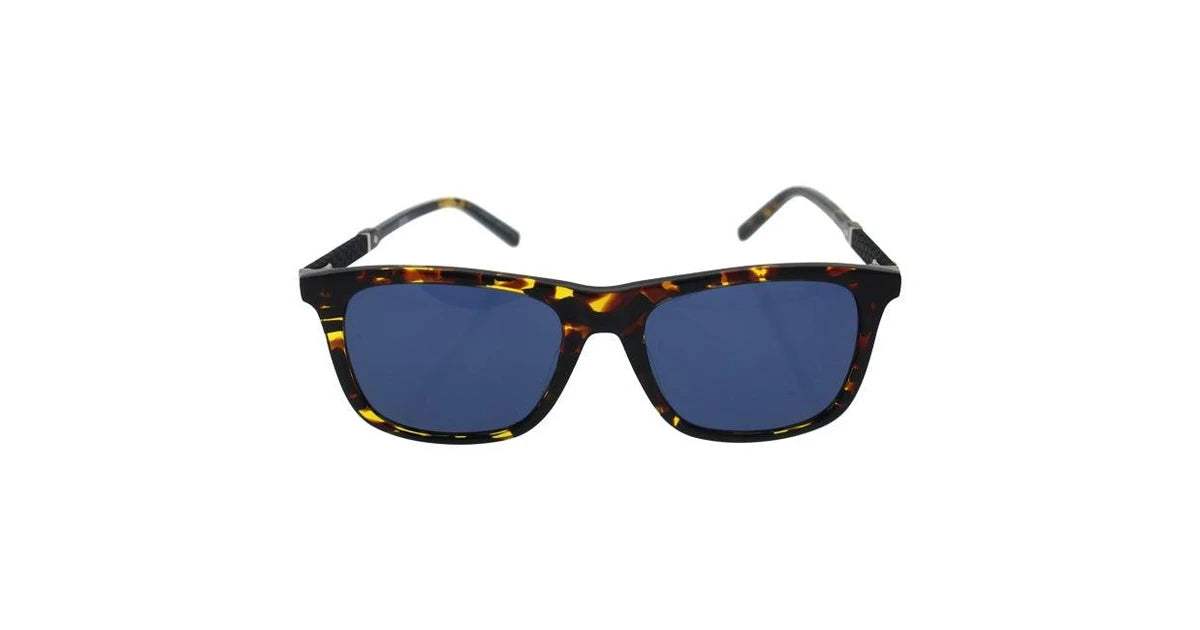 Mont Blanc MB606S 55V - Coloured Havana-Blue by Mont Blanc for Men - 54-18-145 mm Sunglasses