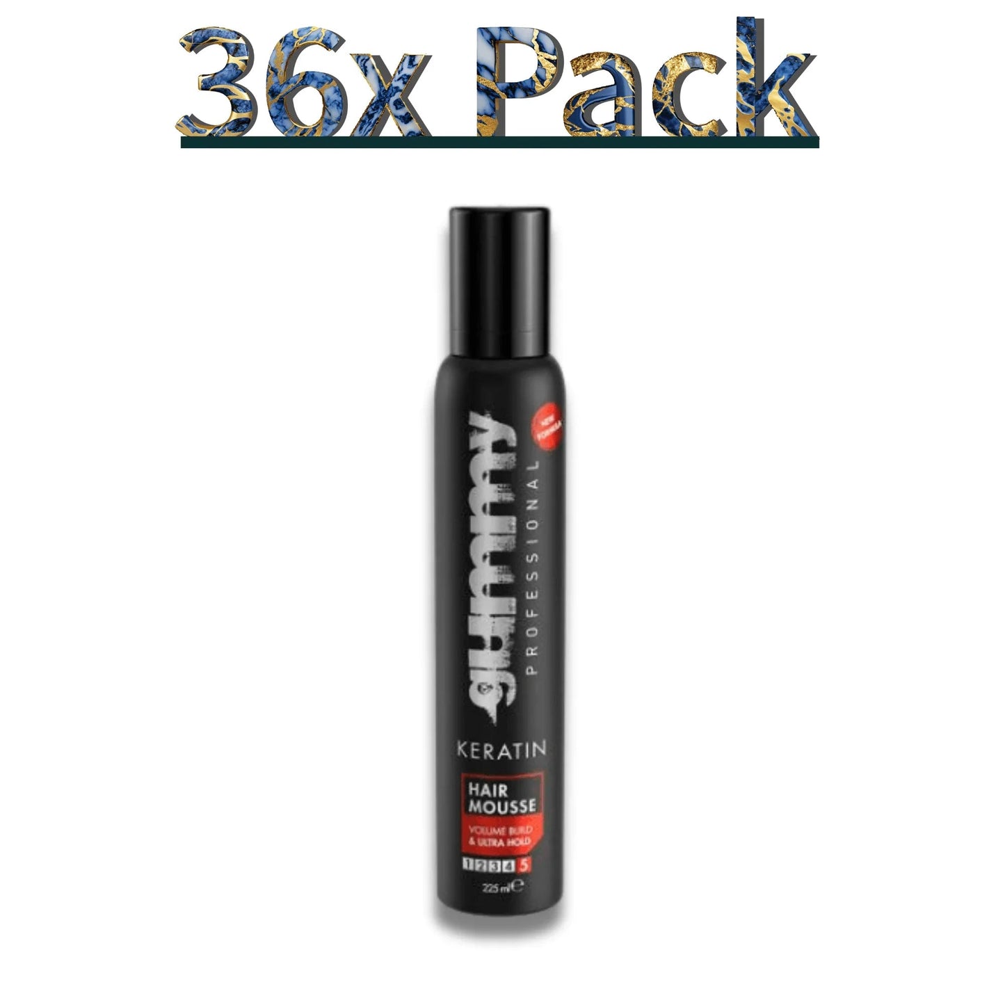 Gummy Hair Mousse Maximum Hold & Shine, 225ml / 7.6 oz Multipack