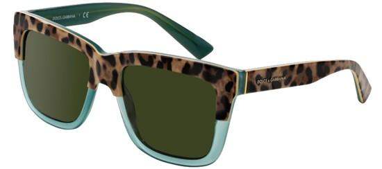 Dolce and Gabbana DG 4262 2971-71 - Print Leo On Opal Green-Grey Green by Dolce and Gabbana for Women - 54-18-140 mm Sunglasses