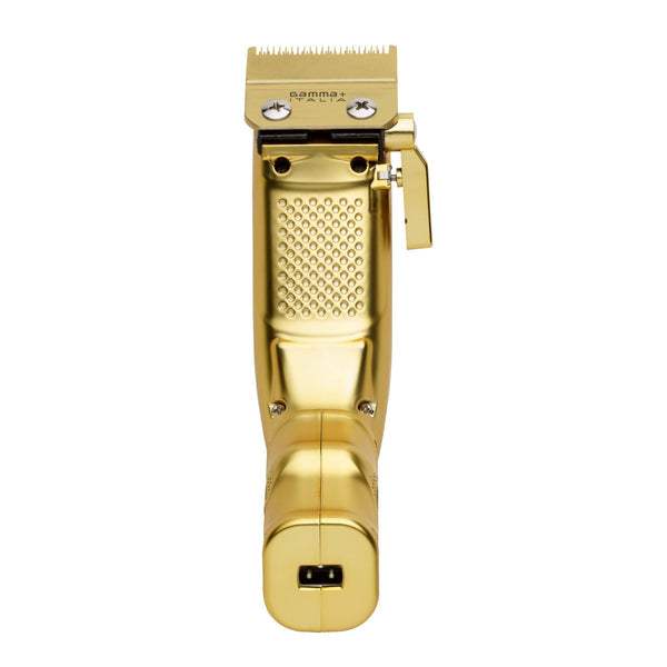 GAMMA+ Collector's Edition Golden Gun Cordless Hair Clipper with Display Showcase Gold