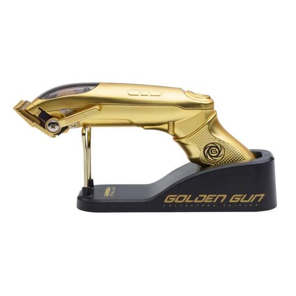 GAMMA+ Collector's Edition Golden Gun Cordless Hair Clipper with Display Showcase Gold