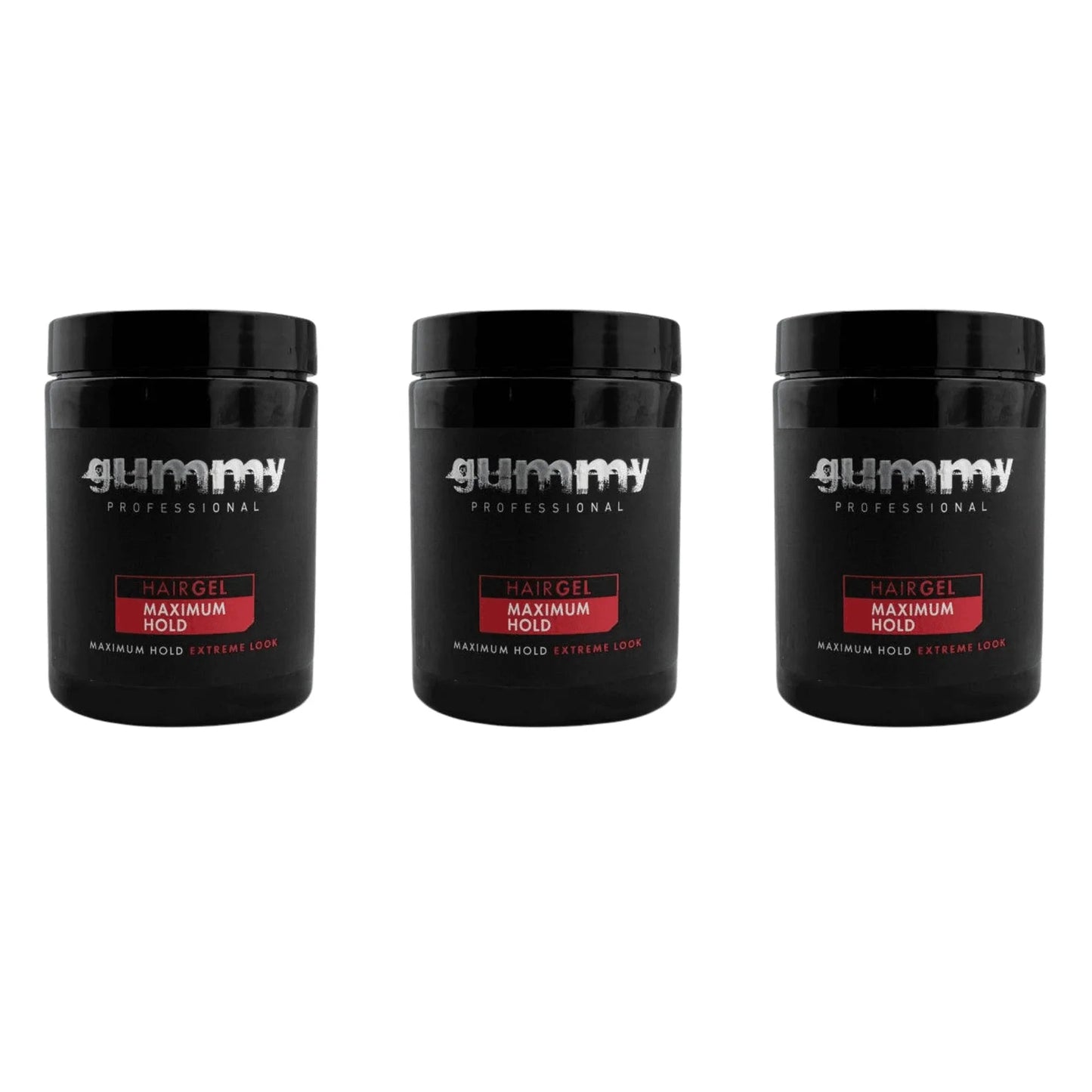 Gummy Hair Gel Maximum Hold & Extreme Look, 1035ml / 35 oz GU-GU100X Multipack