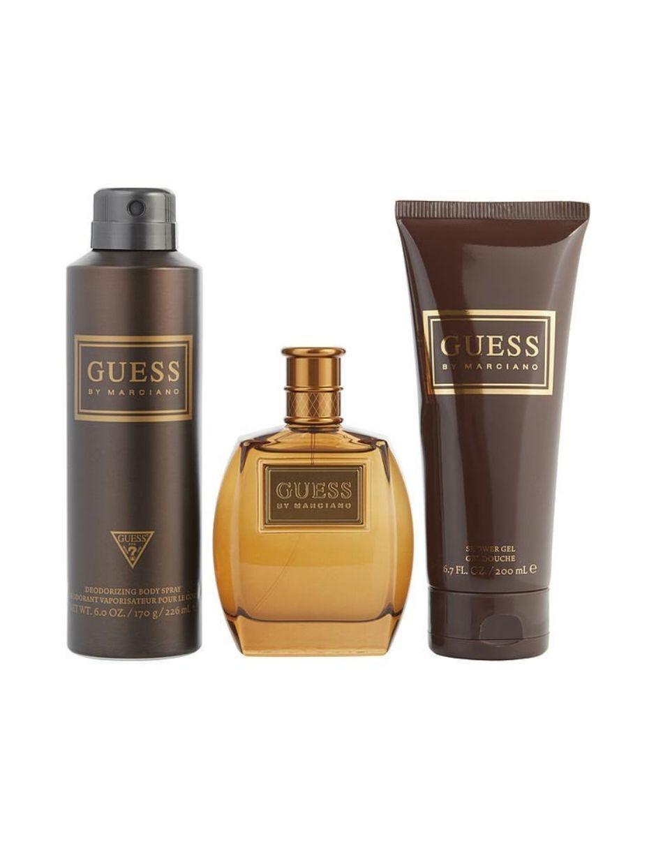 Guess by Marciano by Guess for Men - 3 Pc Gift Set 3.4oz EDT Spray, 6.7oz Shower Gel, 6.0oz Deodorizing Body Spray