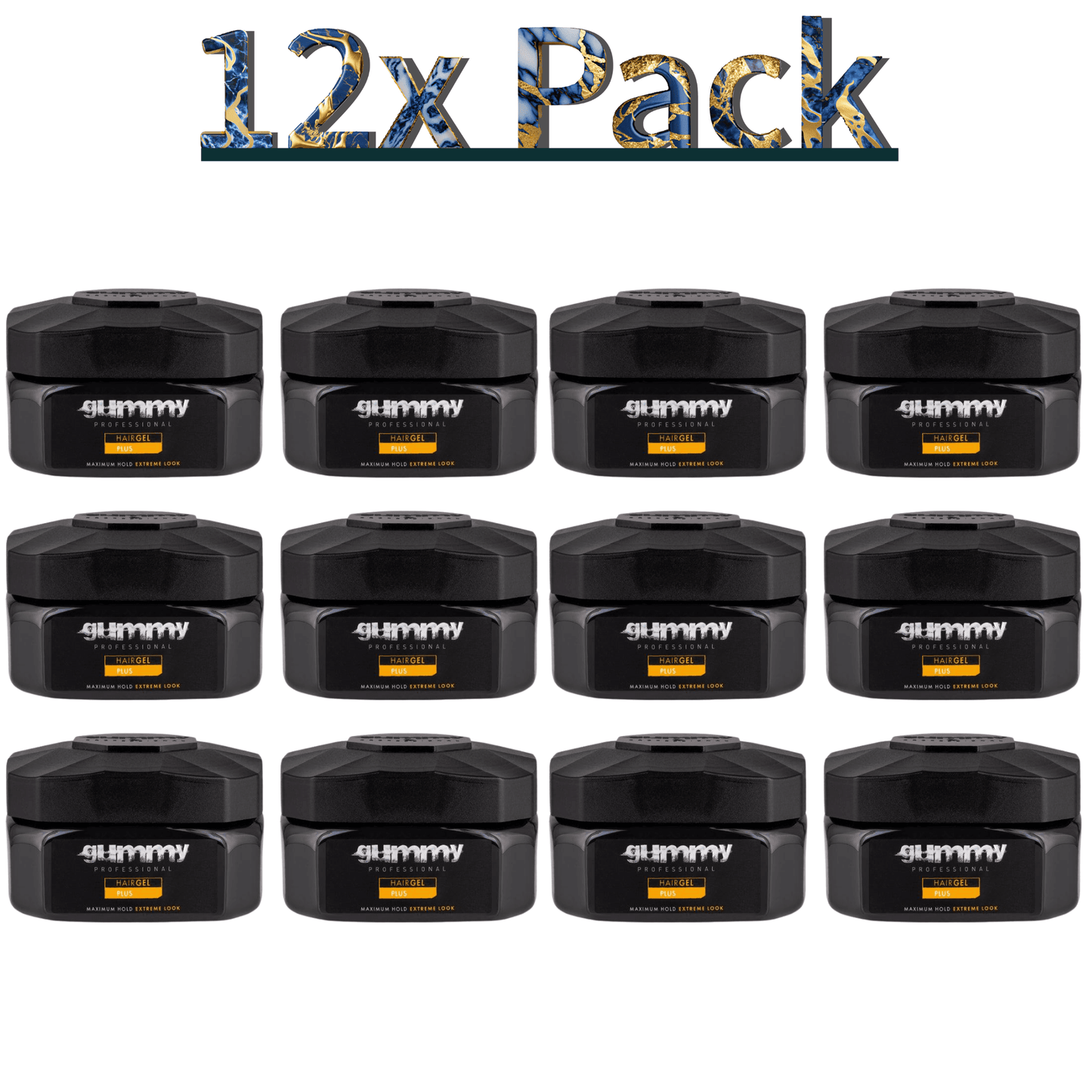 Gummy Hair Gel 16.9 Oz Plus Multipack