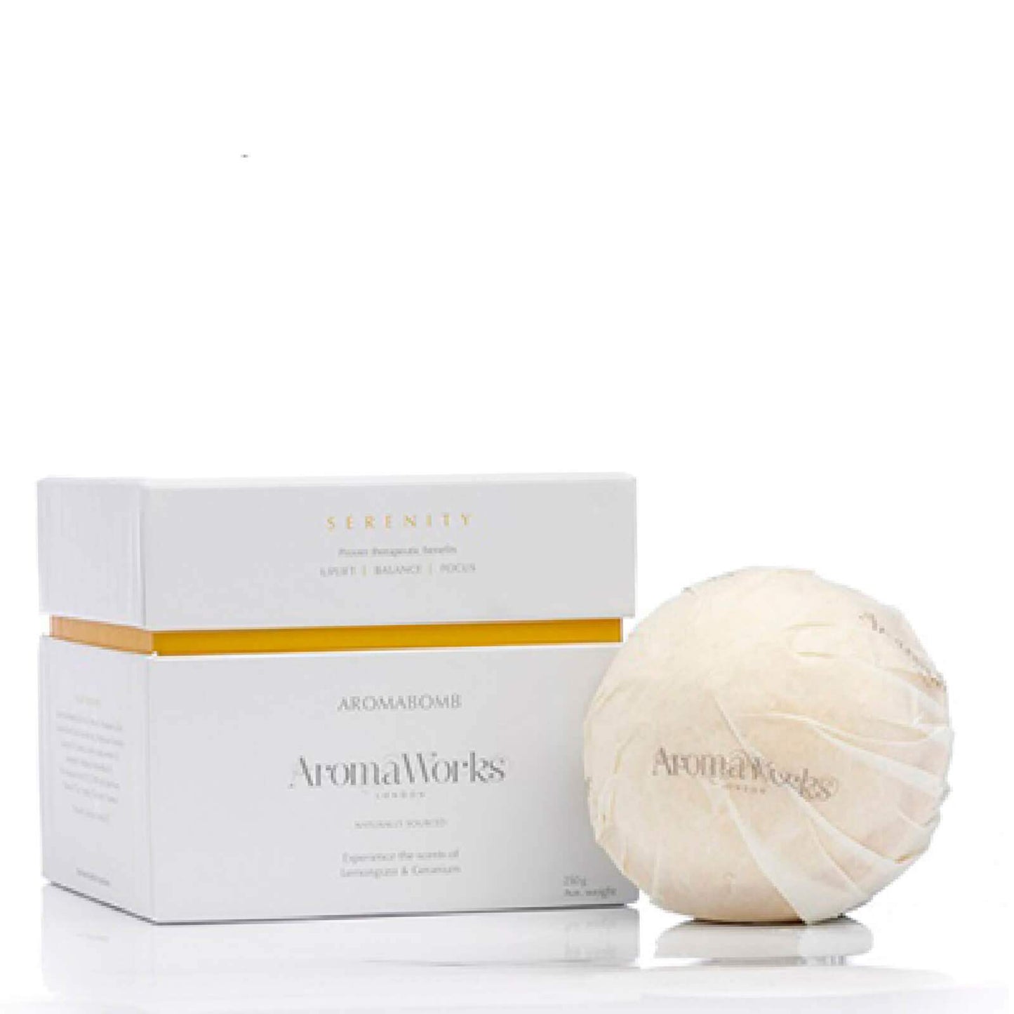 Serenity AromaBomb Single by Aromaworks for Unisex - 8.81 oz Bath Bomb