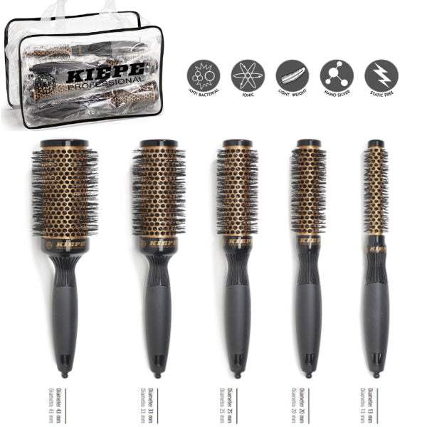 Kiepe Pure Rose Gold Brush Kit 5 pcs