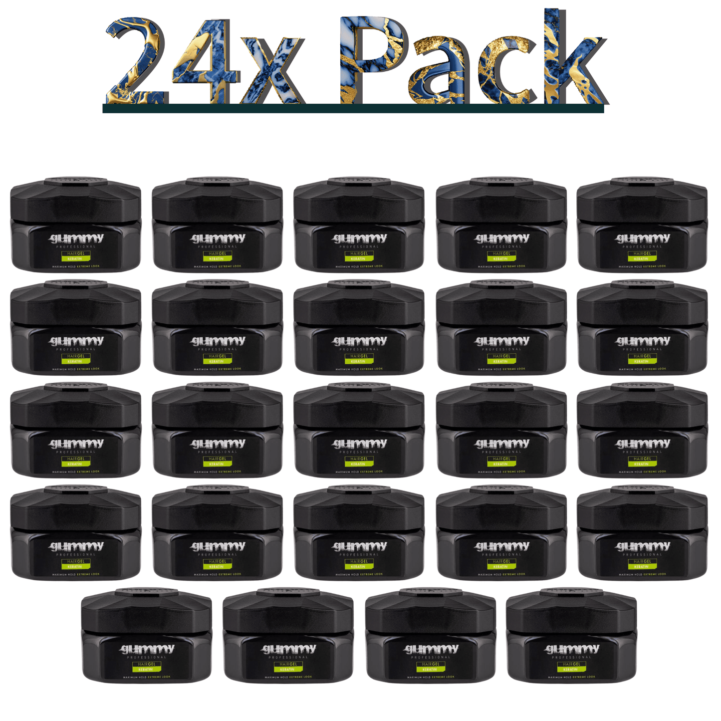 Gummy Hair Gel 7.5 Oz Keratin Multipack