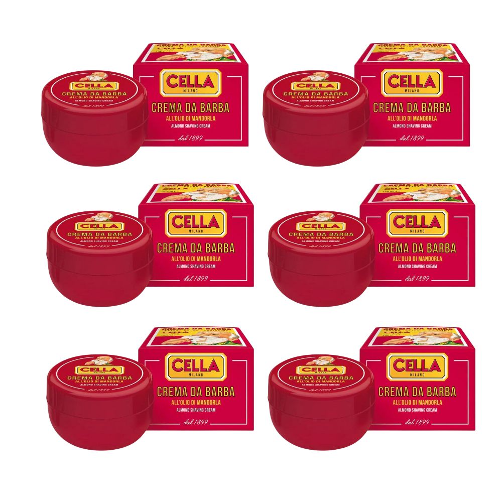 Cella Almond Shaving Cream 5 oz - Multipack