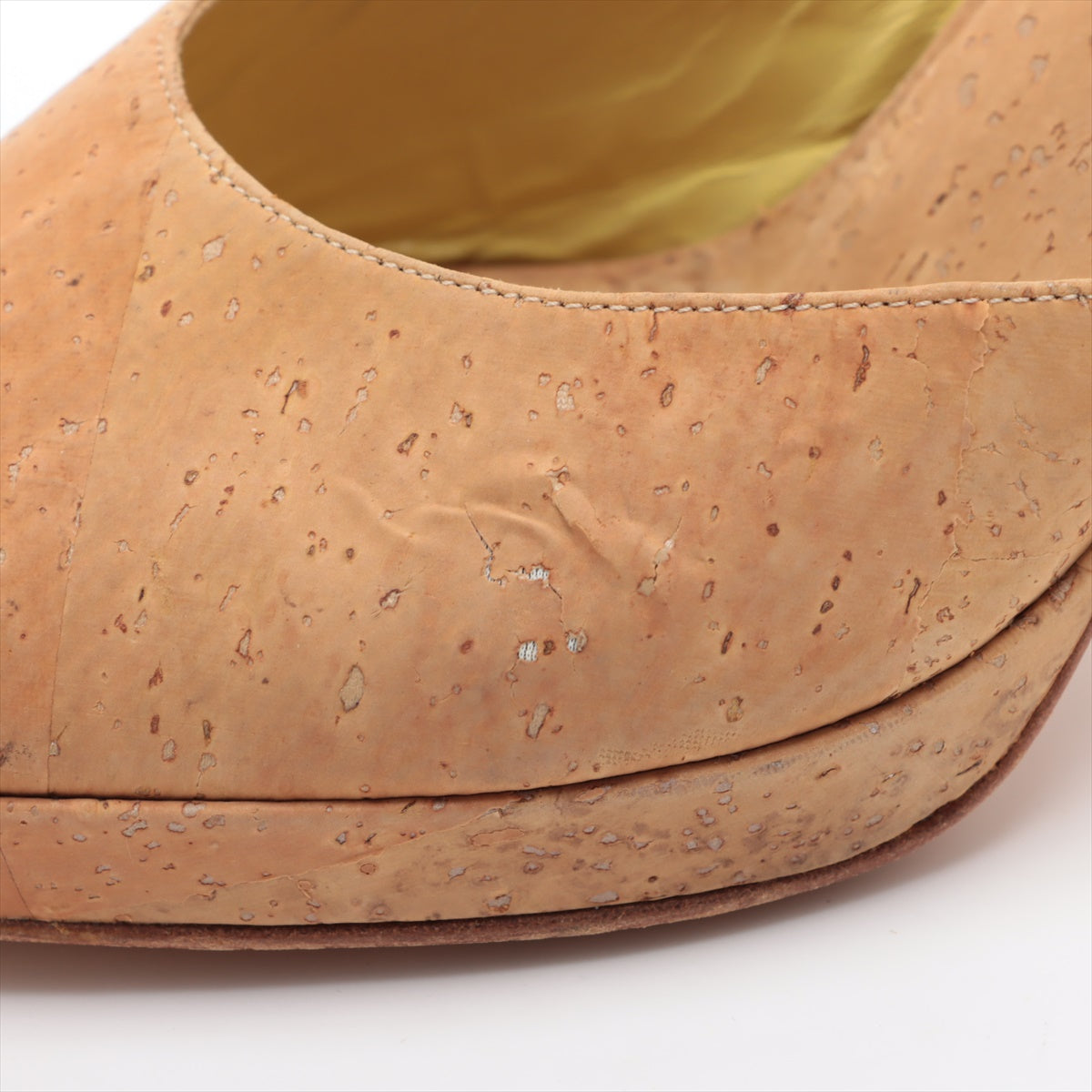 Chanel Strap Wine Cork Sandal Beige