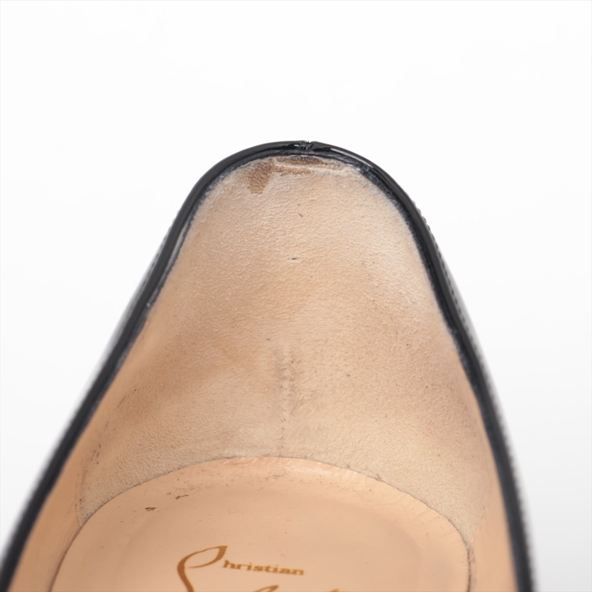 Christian Louboutin Patent Leather Open-toe Pump