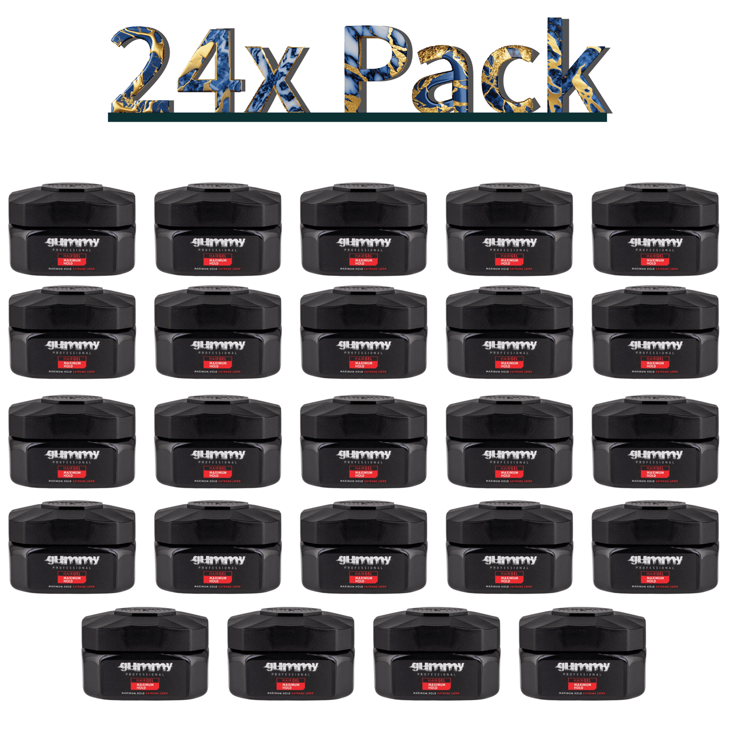 Gummy Hair Gel 7.5 Oz Maximum Hold Multipack