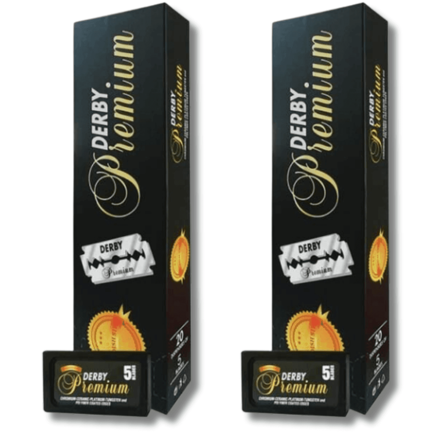 Derby Premium Double Edge Razor Blades 100ct - PREMIUM - BarberSets