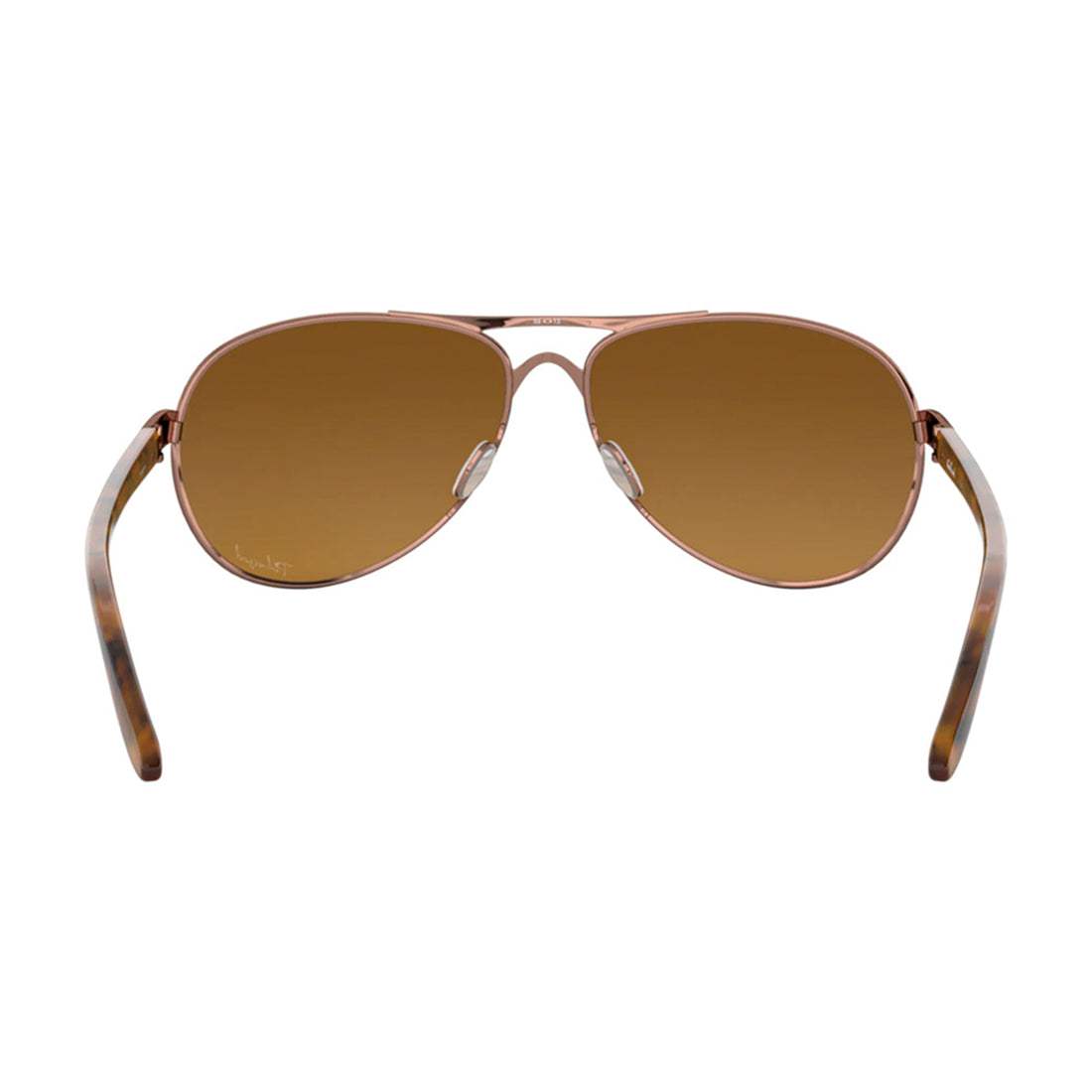 Oakley Feedback OO4079-14 - Rose Gold-Brown Gradient Polarized by Oakley for Women - 59-13-135 mm Sunglasses