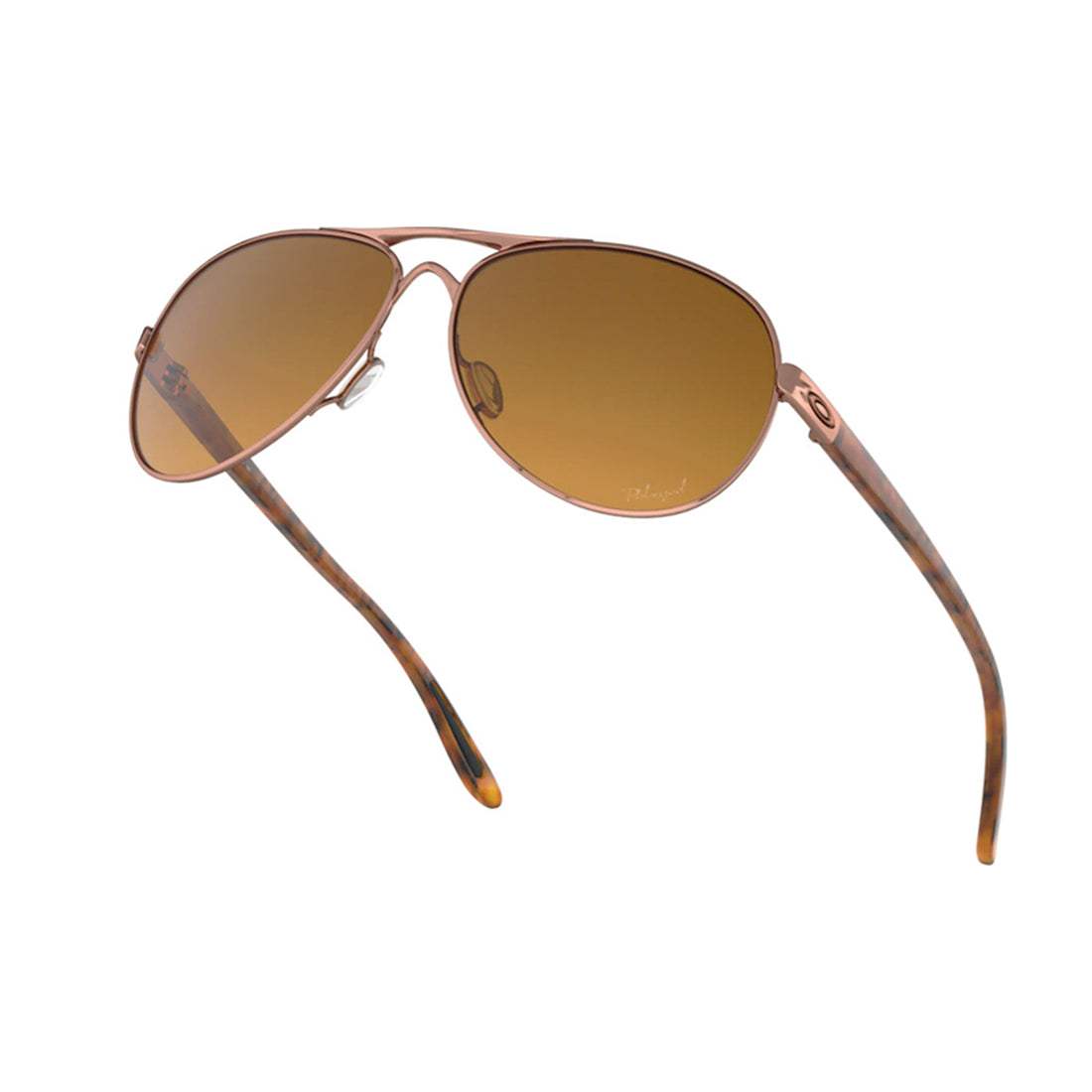 Oakley Feedback OO4079-14 - Rose Gold-Brown Gradient Polarized by Oakley for Women - 59-13-135 mm Sunglasses