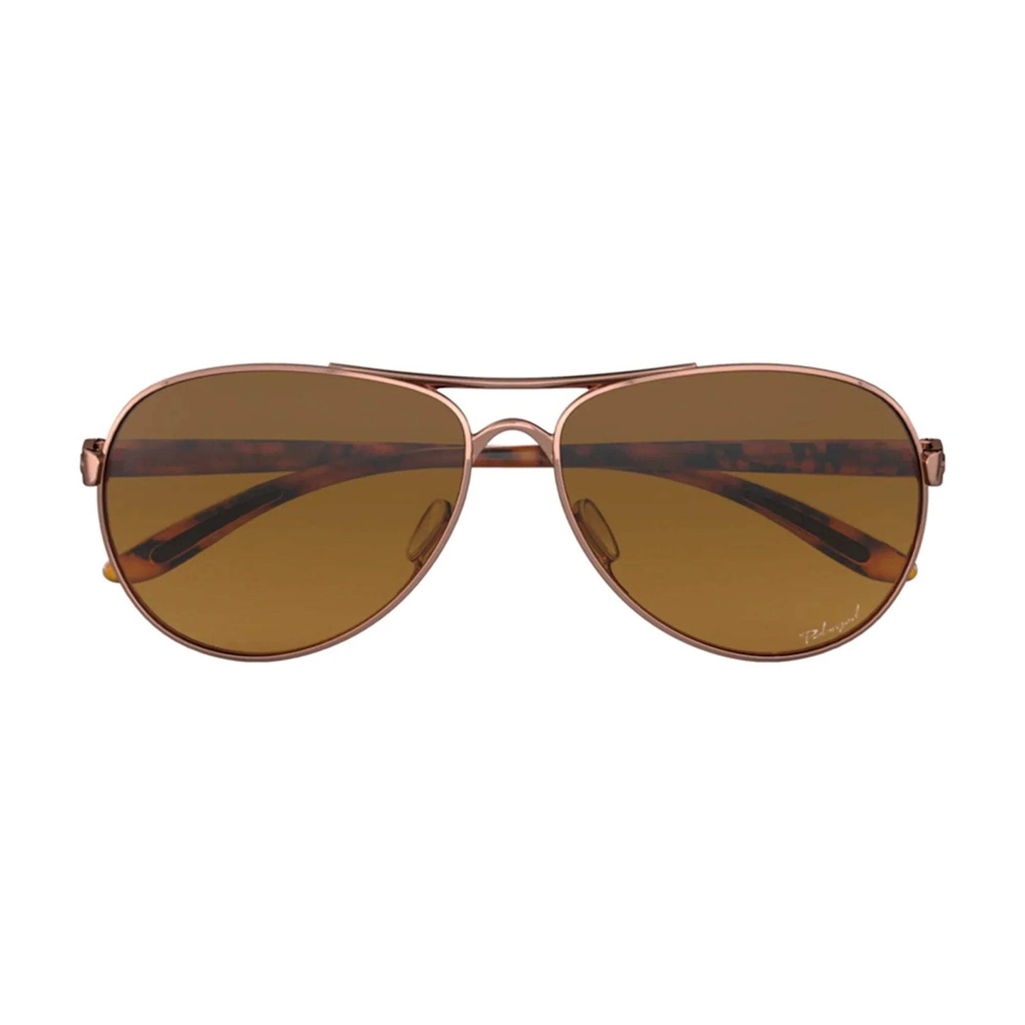 Oakley Feedback OO4079-14 - Rose Gold-Brown Gradient Polarized by Oakley for Women - 59-13-135 mm Sunglasses