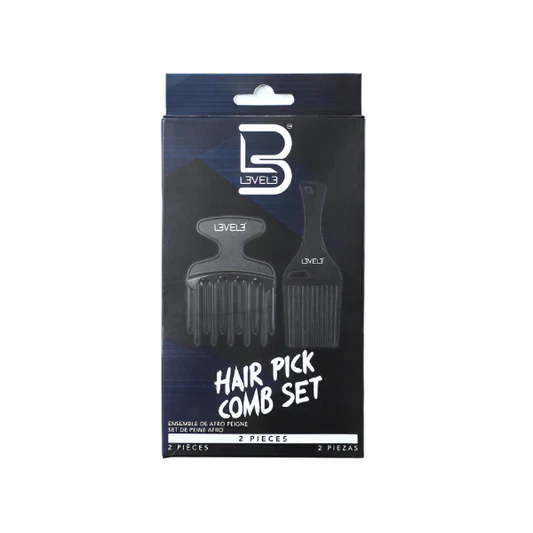 L3VEL3 Hair Pick Comb Set 2 Pc