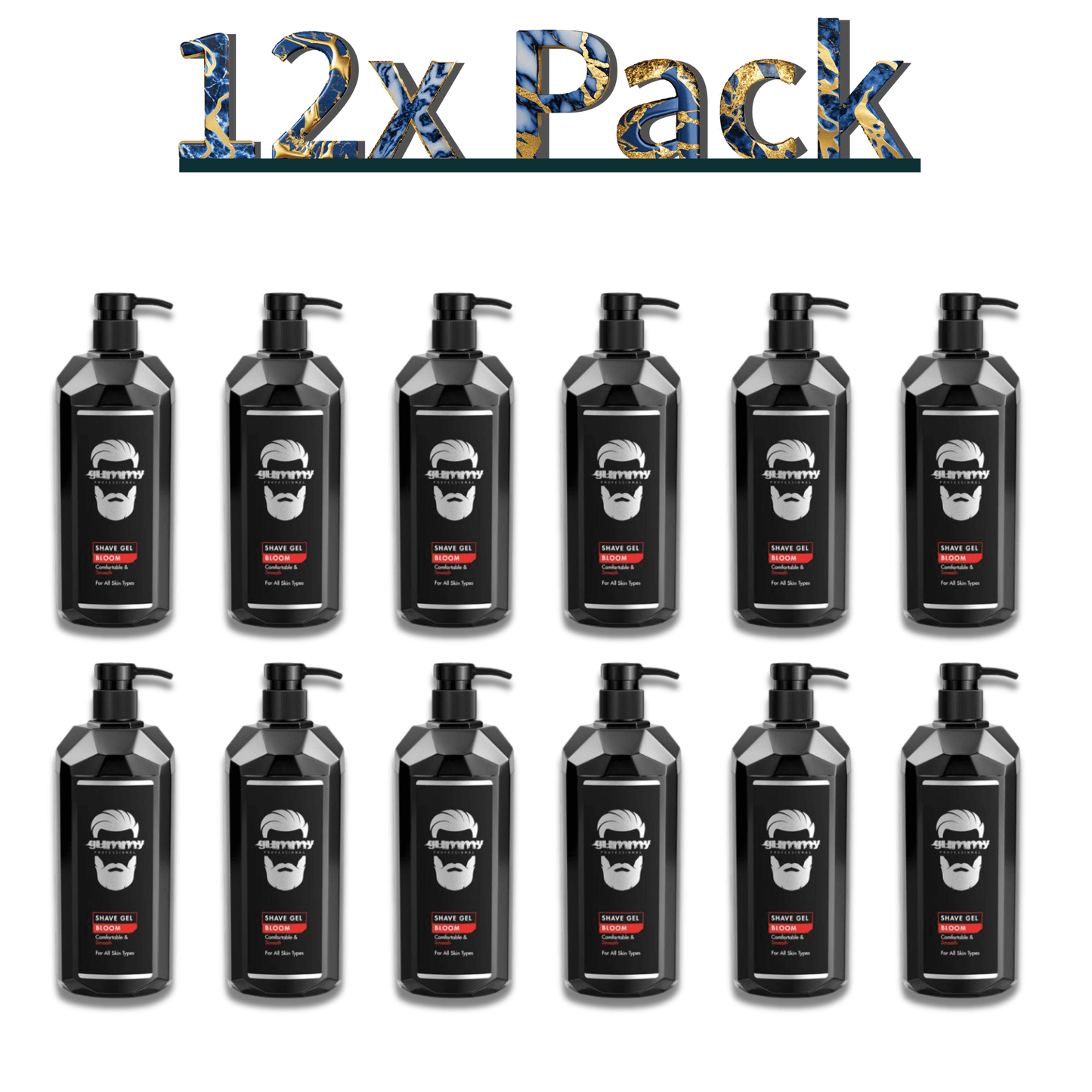 Gummy Shave Gel Bloom Multipack 34 Oz